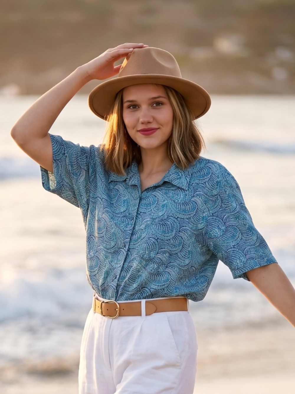 Vintage Liberty Art Fabrics short sleeve cotton shirt